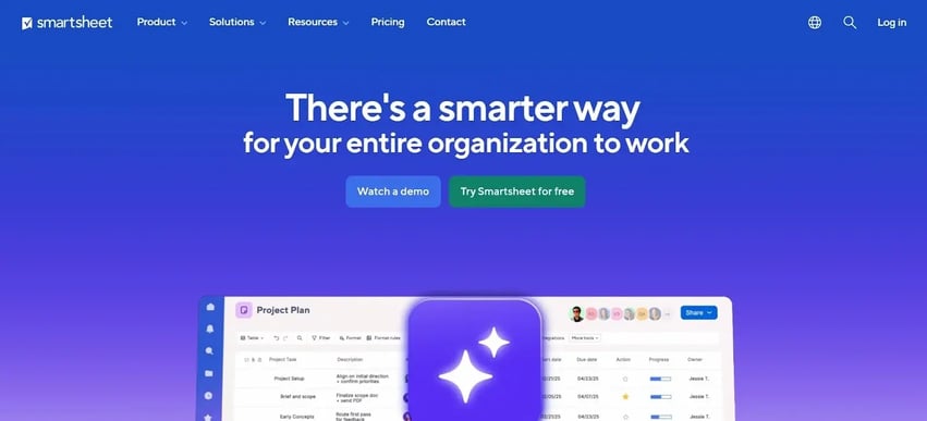 Smartsheet offers a spreadsheet-style work management platform.webp