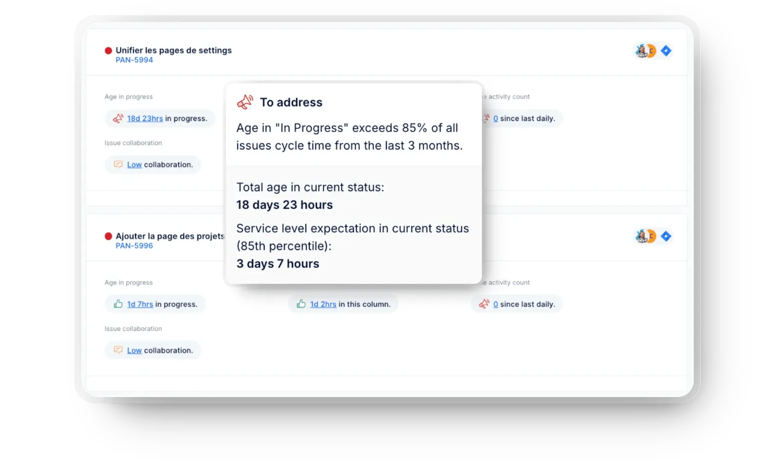 Overview of the Daily Digest in Axify, a daily tool to facilitate your ceremonies, meetings and software development rituals.