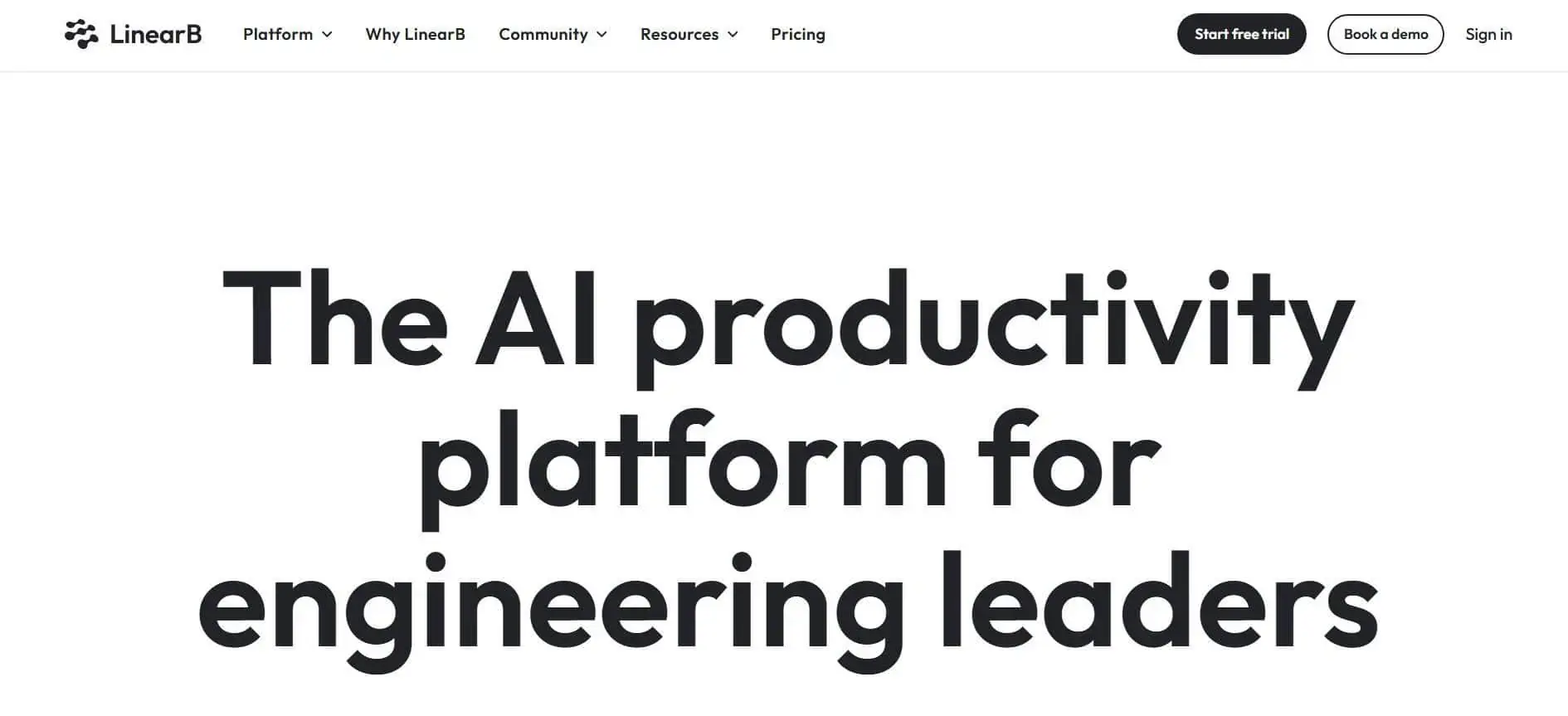 LinearB AI productivity analytics for leaders.
